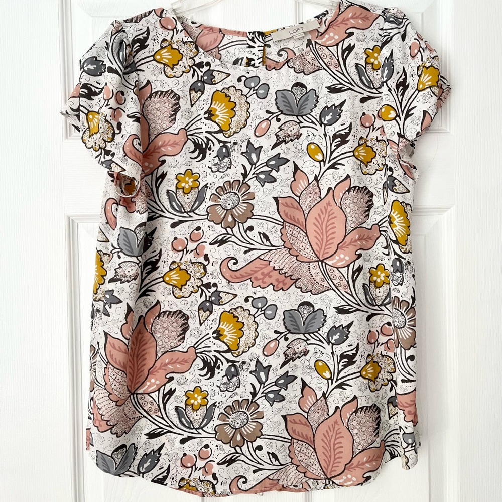 LOFT Flowery Top